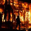 Наслідки російського обстрілу Харкова першого жовтня: пожежа на ринку «Барабашово»