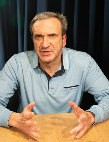 Павло Шеремета в студії радіо "Накипіло"